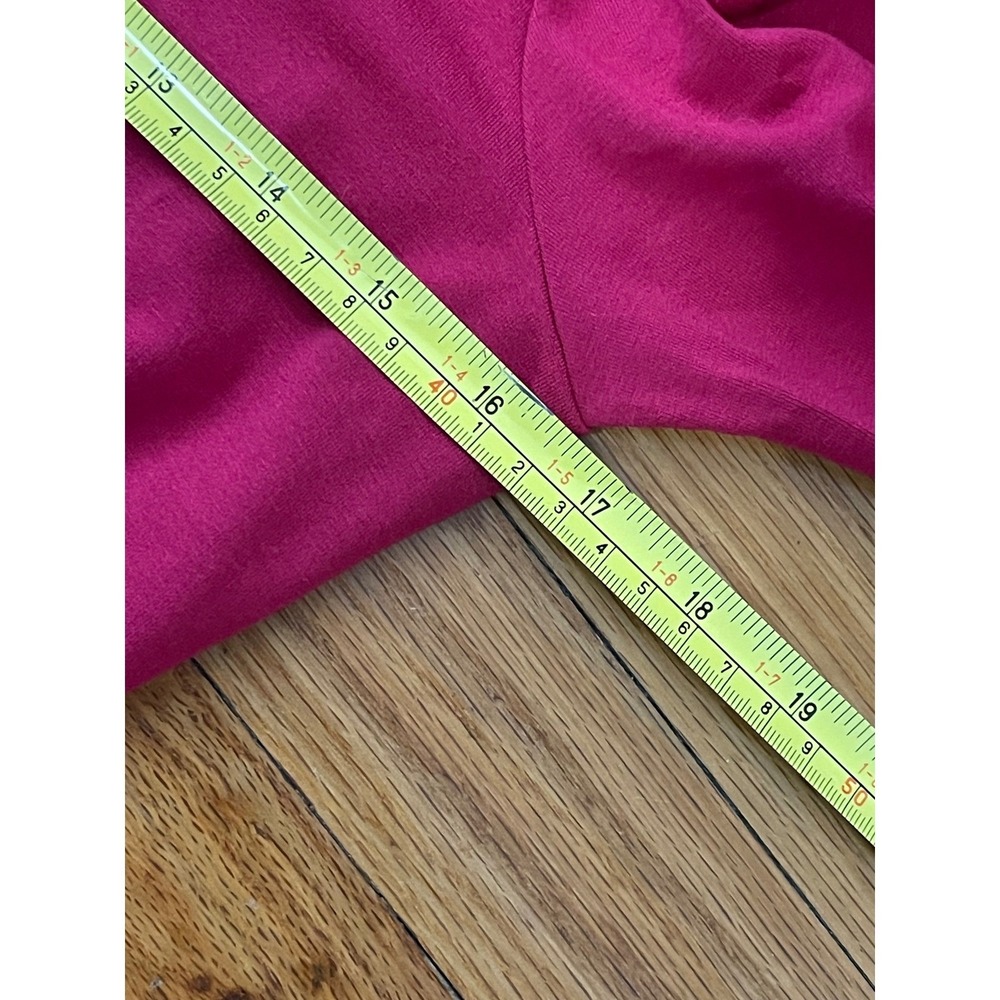 EILEEN FISHER Viscose Jersey Crew Neck Mini Dress Petite Medium Red Rose NEW‎ - Picture 10 of 11